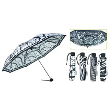 Black&White 3 Fold Windproof Umbrella (YS-3FM21083911R)